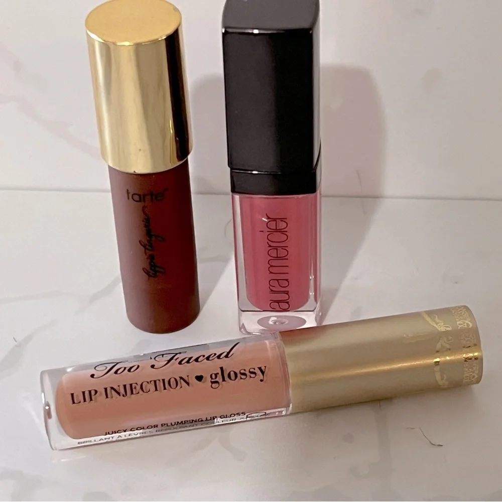 Tarte Too Faced Laura Mercier Lip Color & Lip Gloss Bundle